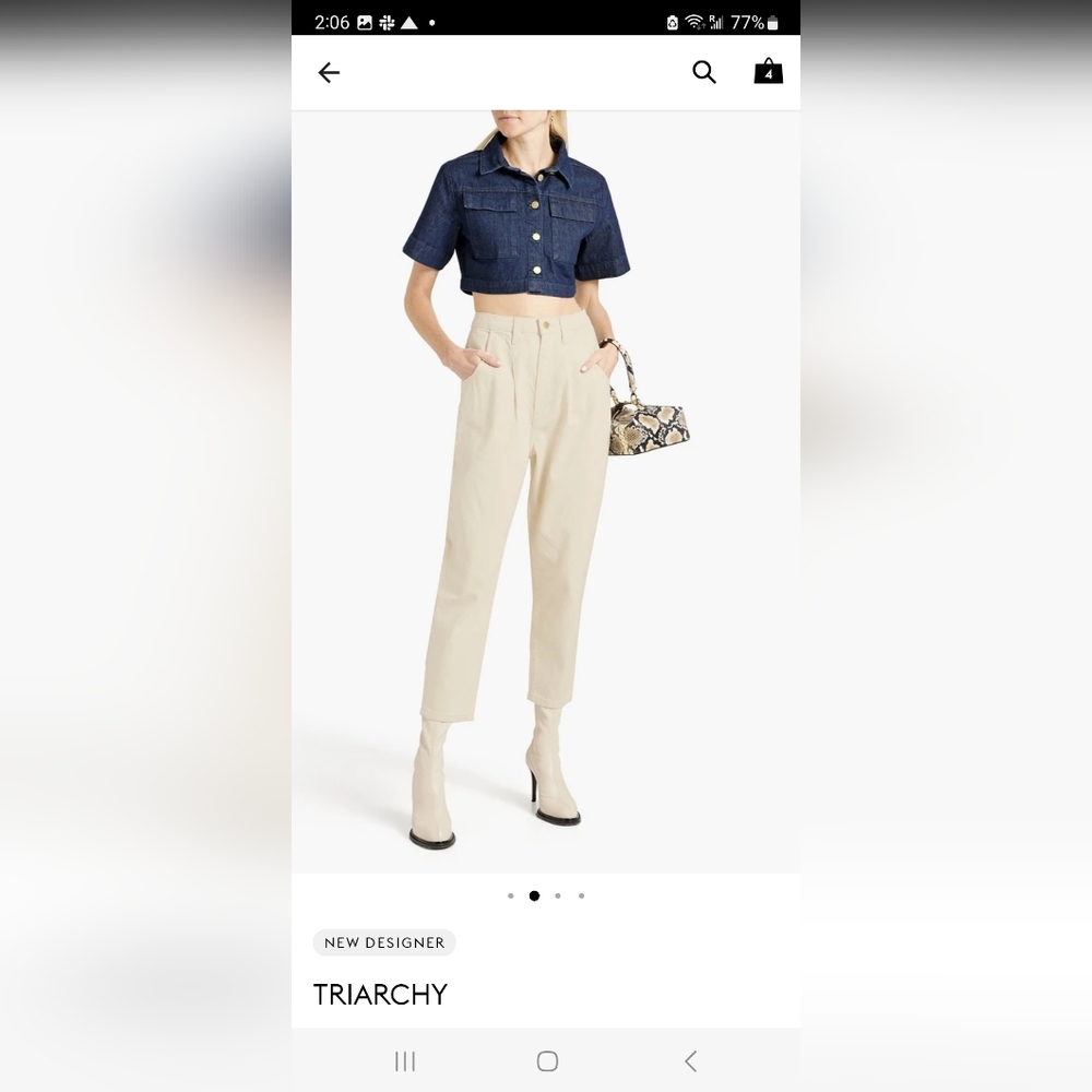 Triarchy high rise tapered jeans